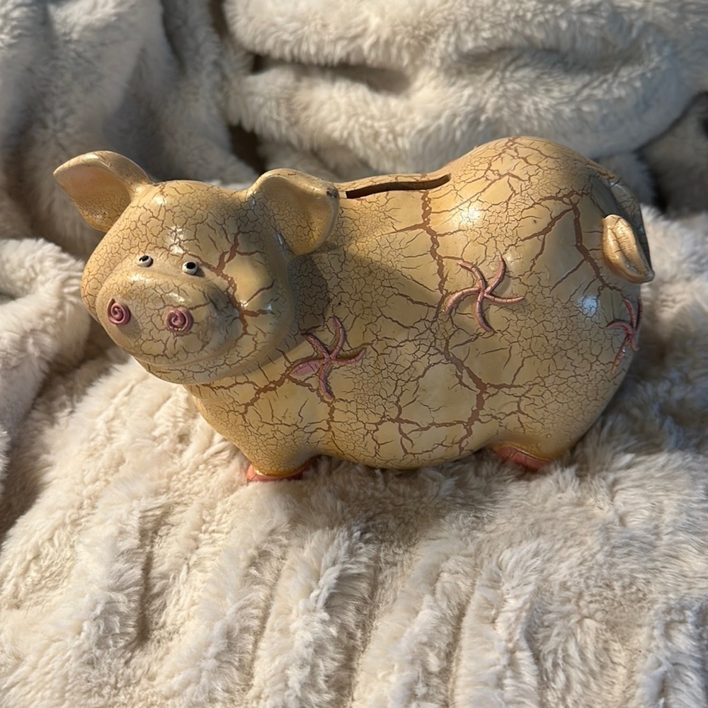 Vintage Resin “piggy bank” - start saving for anything- today! Kids love these!